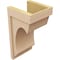 Ekena Millwork 10"W x 10"D x 20"H Wide Emerson Rough Cedar Woodgrain TimberThane Corbel, Primed Tan CORUR10X10X20EMRRCPR - alternate 5